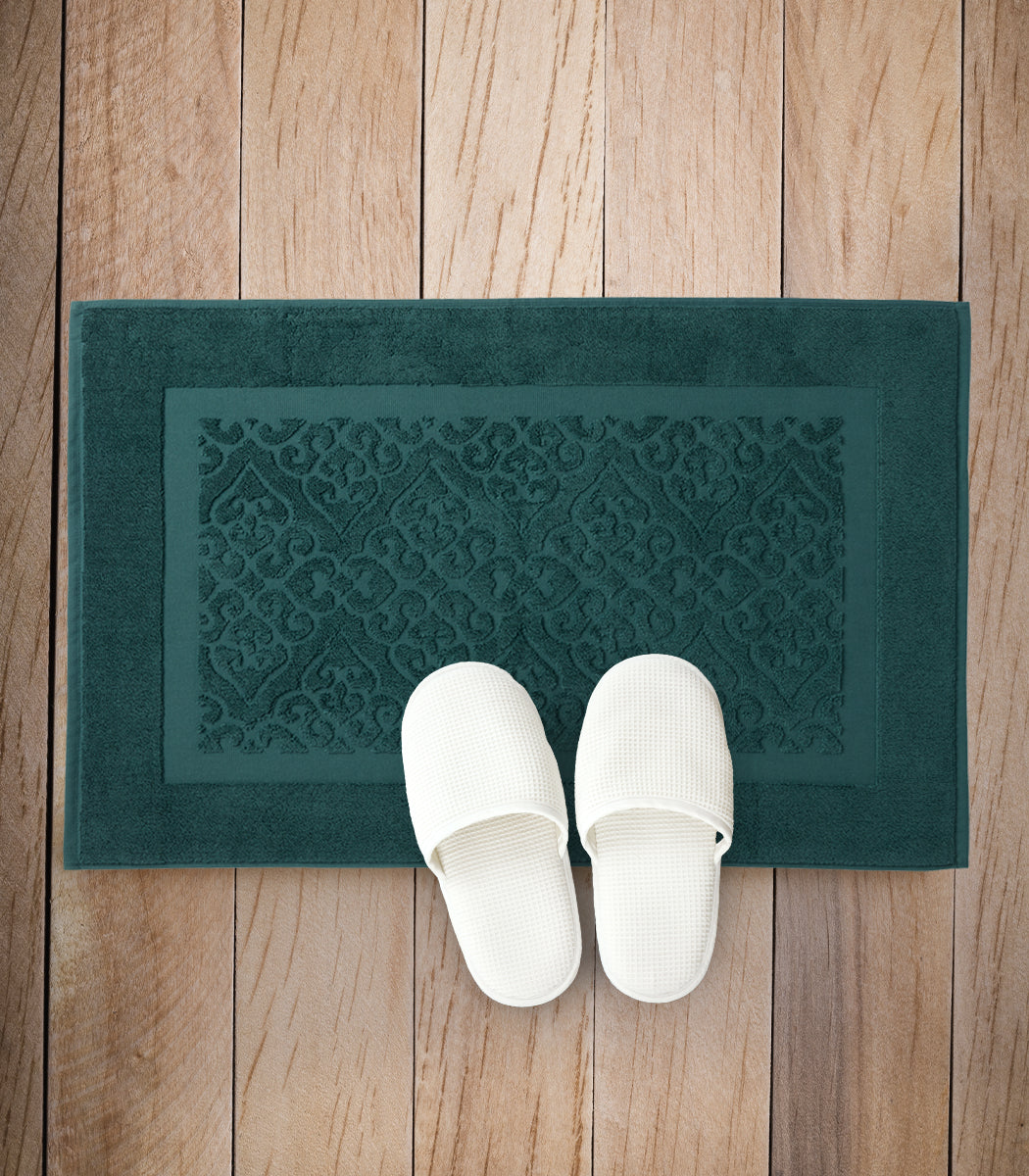 מגבת רצפה, דגם יסמין - ירוק