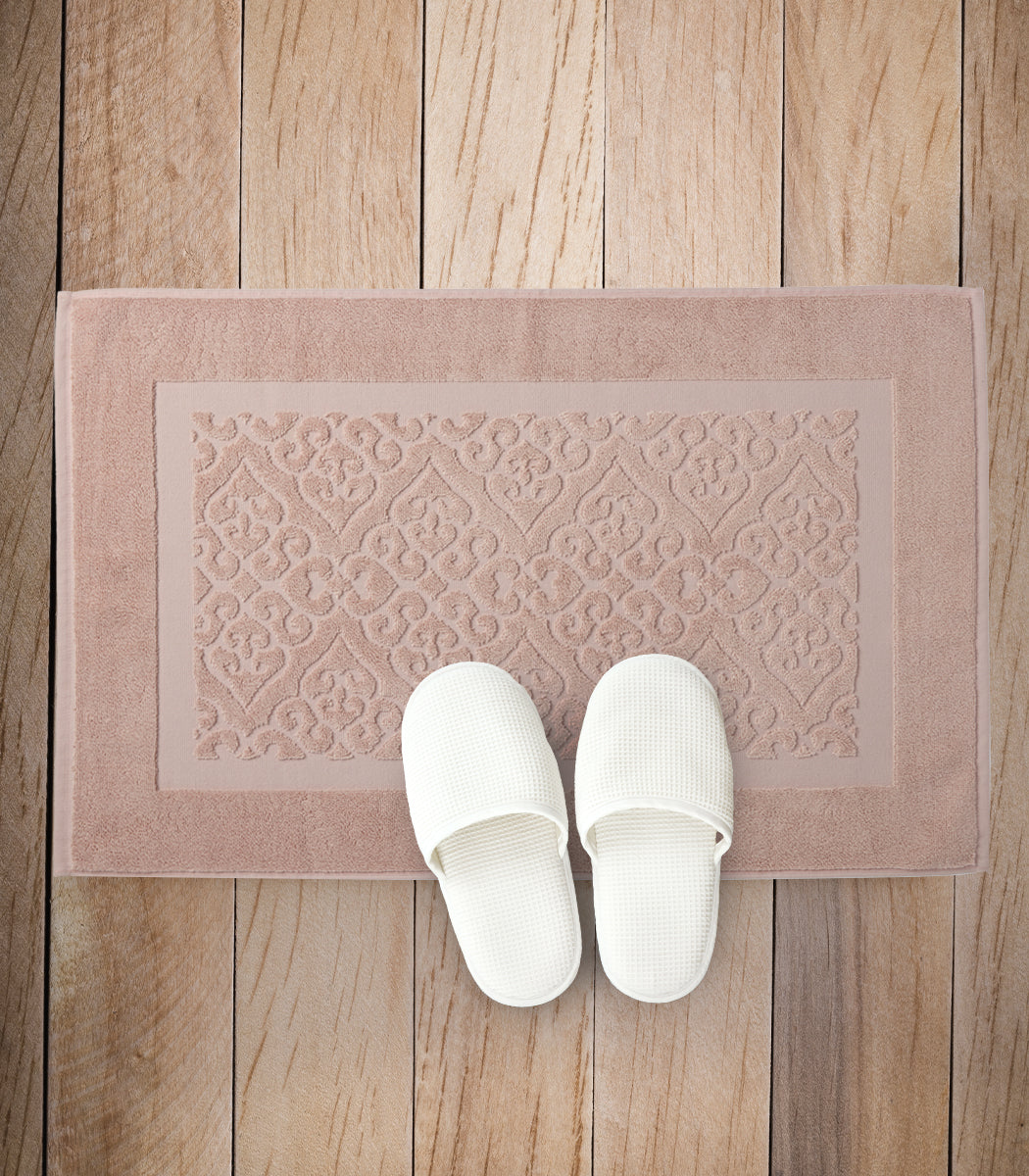 מגבת רצפה, דגם יסמין - אפרסק