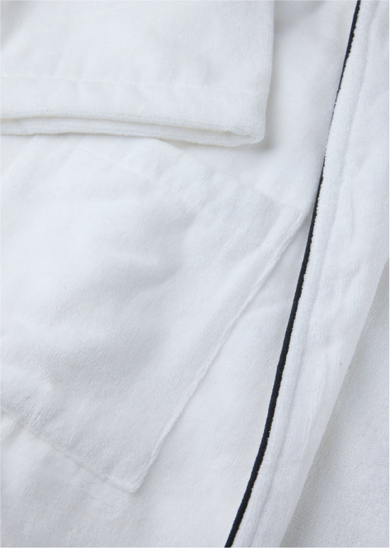 דגם ולור - חלוק רחצה למבוגרים – United Colors of Benetton - לבן