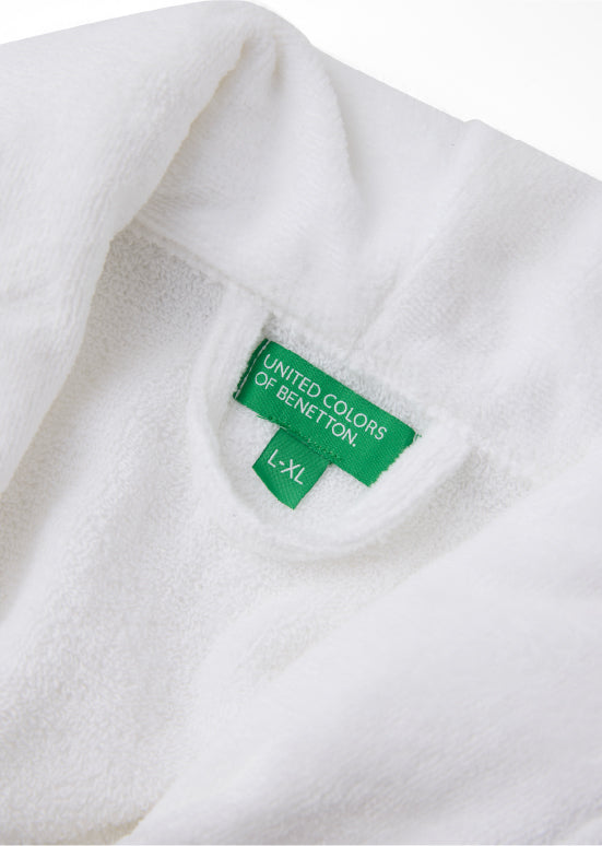 דגם ולור - חלוק רחצה למבוגרים – United Colors of Benetton - לבן