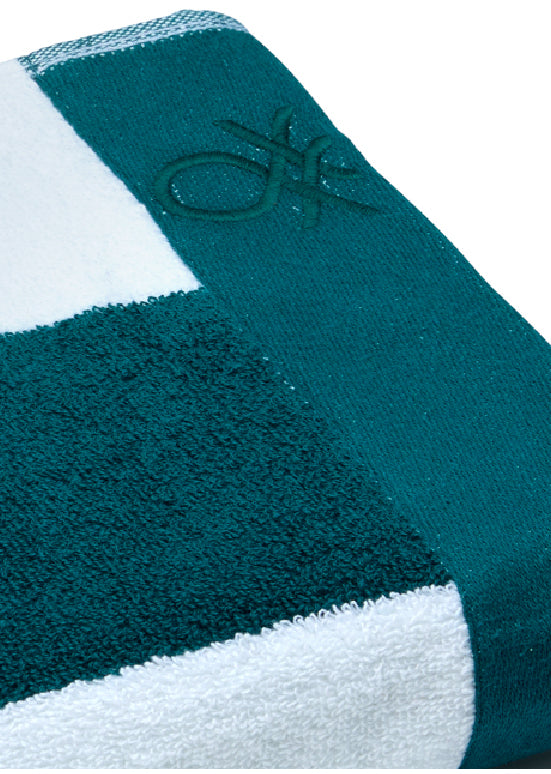 Benetton Stripes – מגבת פסים, ירוק