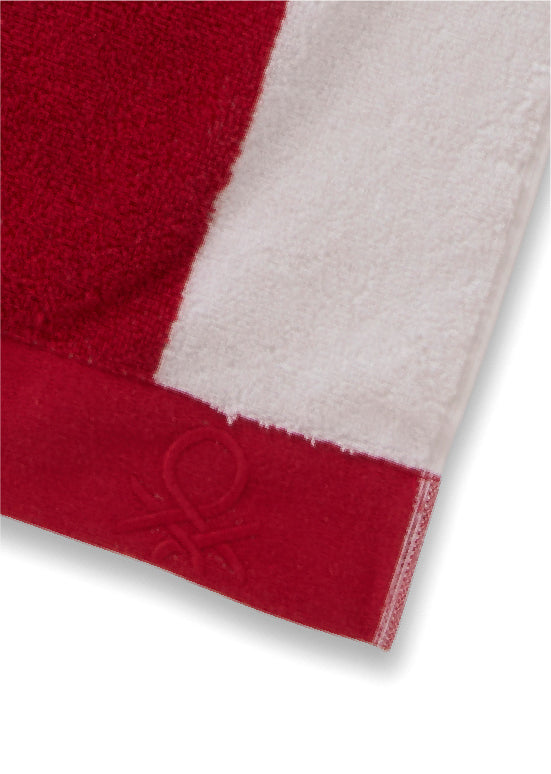 Benetton Stripes – מגבת פסים, אדום