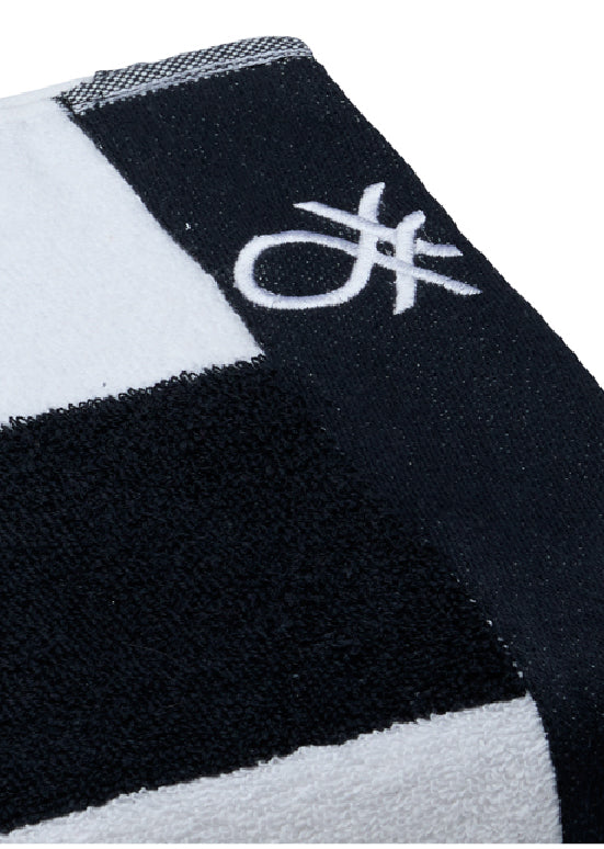 Benetton Stripes – מגבת פסים, שחור