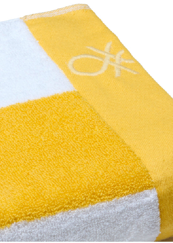 Benetton Stripes – מגבת פסים, צהוב