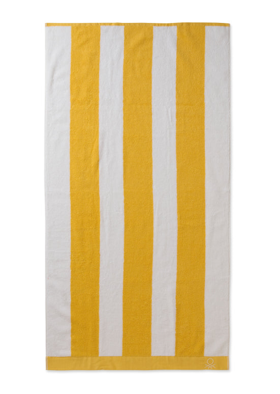 Benetton Stripes – מגבת פסים, צהוב