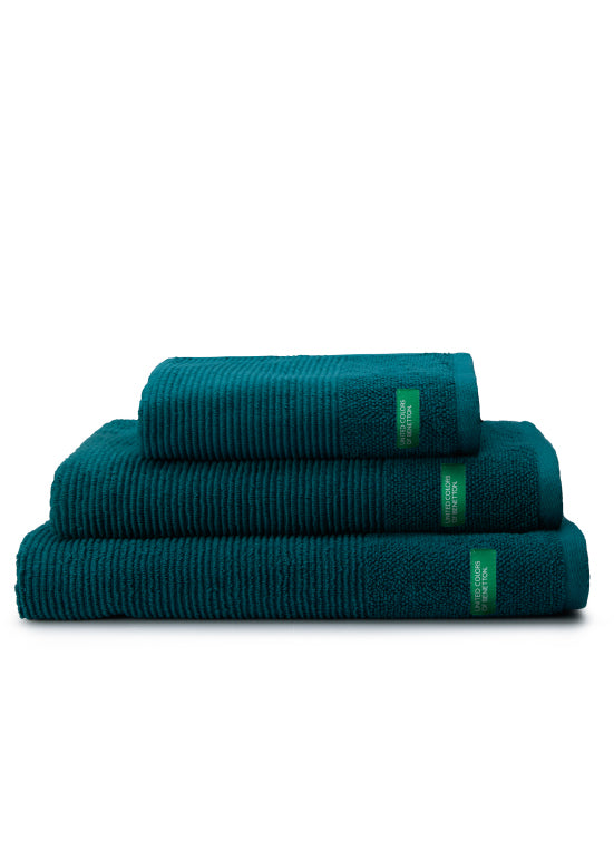 Benetton RIBS, מגבות כותנה פרימיום - ירוק