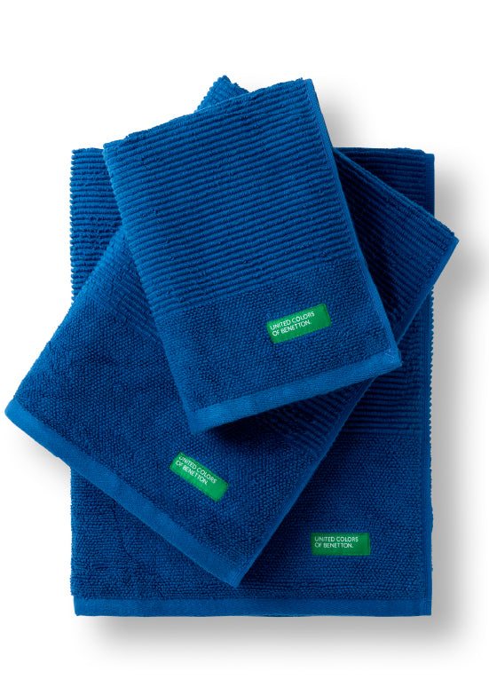 Benetton RIBS, מגבות כותנה פרימיום - כחול