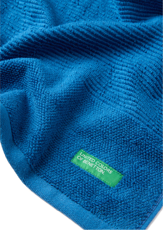 Benetton RIBS, מגבות כותנה פרימיום - כחול