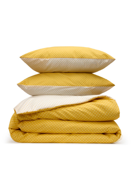 United Colors of Benetton , סט מצעים פולקה דוט - צהוב