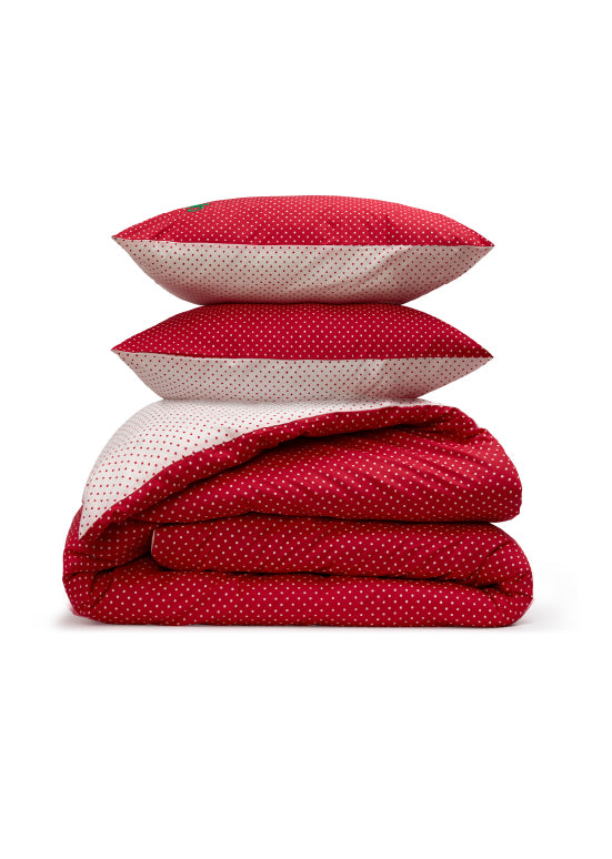 United Colors of Benetton , סט מצעים פולקה דוט - אדום