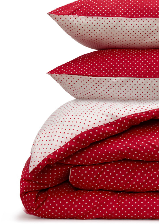 United Colors of Benetton , סט מצעים פולקה דוט - אדום