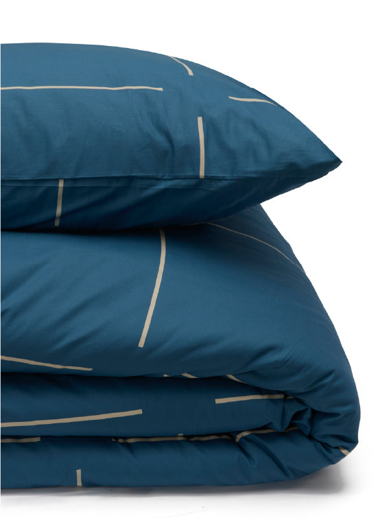 סט מצעי Benetton – ריבועים פטרול אבן