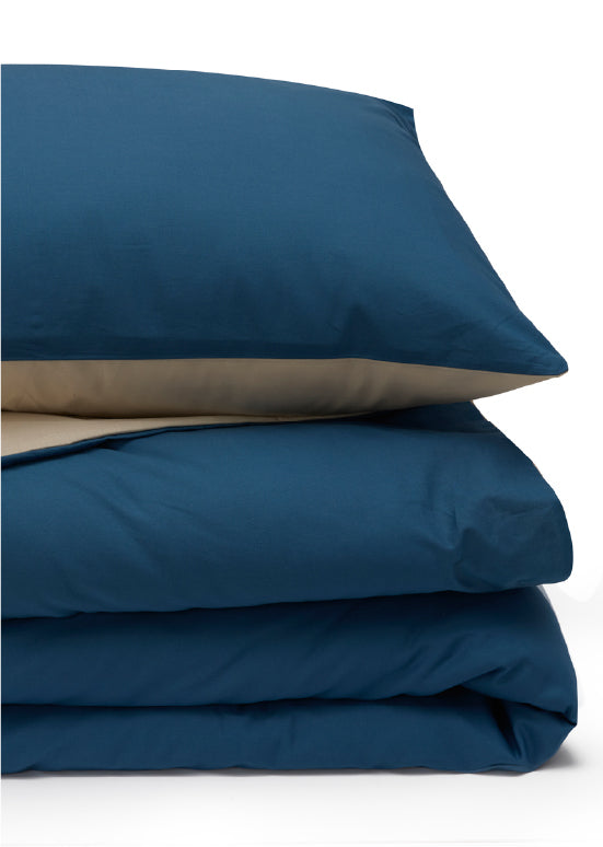 סט מצעים חלק של בנטון - פטרול/אבן