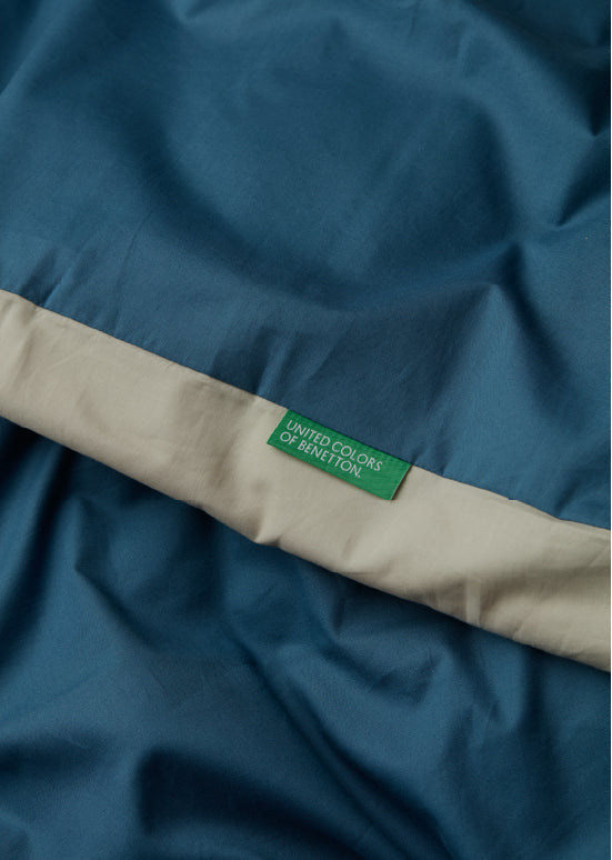 סט מצעים חלק של בנטון - פטרול/אבן