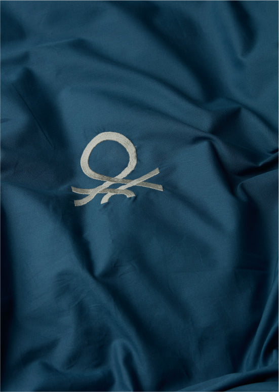 סט מצעים חלק של בנטון - פטרול/אבן