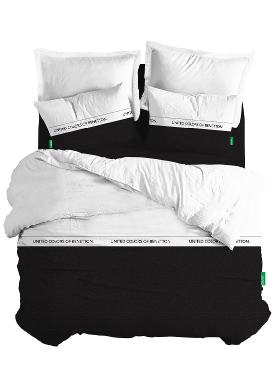 Exclusive Benetton , מצעים דו-צדדיים -שחור/לבן