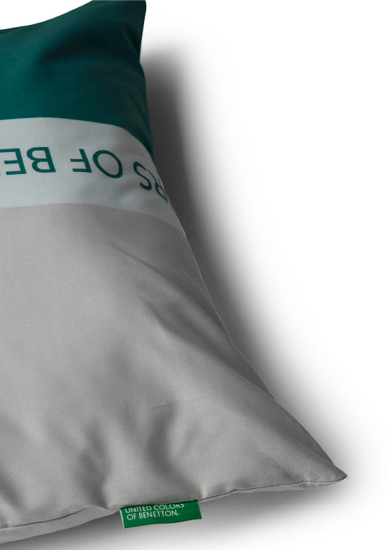 Exclusive Benetton , מצעים דו-צדדיים -ירוק/אפור