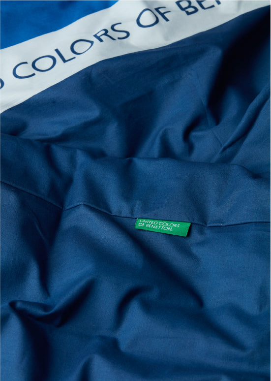 Exclusive Benetton , מצעים דו-צדדיים -נייבי/כחול