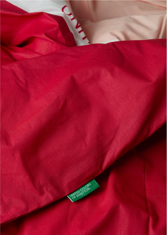 Exclusive Benetton , מצעים דו-צדדיים -אדום/ורוד