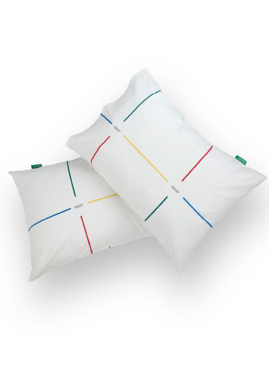 קולקציית MIX & MATCH של Benetton - ריבועים צבעוני - זוג ציפיות