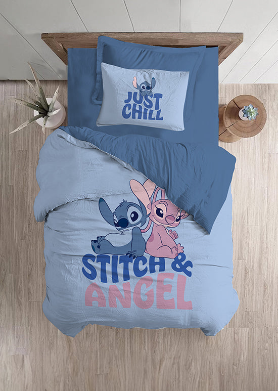 מצעי כותנה לילדים, סטיץ ואנגל נהנים