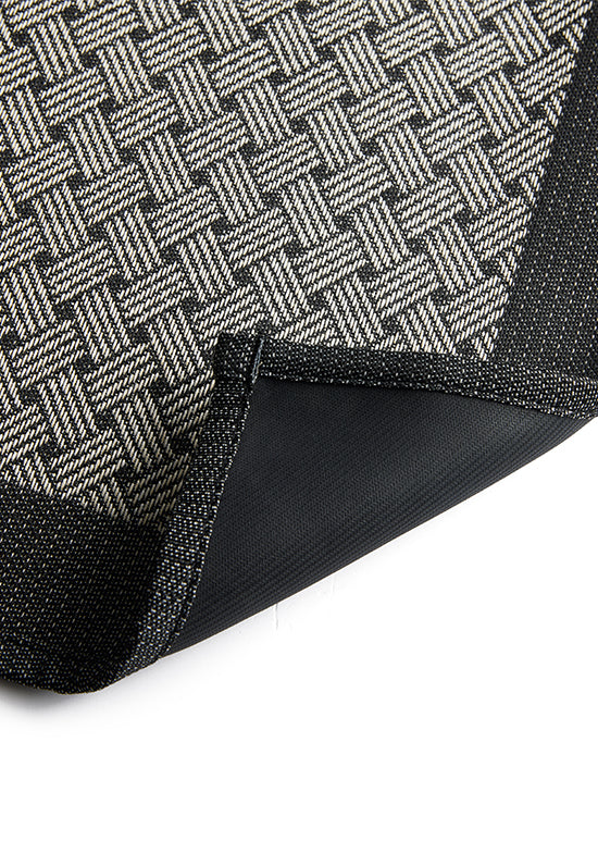 שטיח מטבח, טקסטורה קלועה - אפור כהה