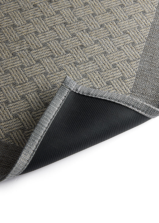 שטיח מטבח, טקסטורה קלועה - אפור בהיר