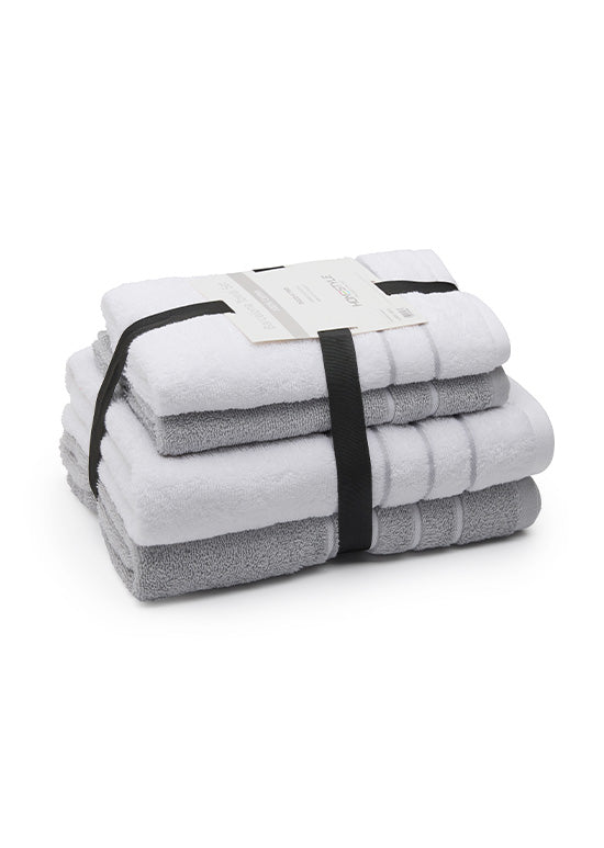 מארז מגבות רחצה, ברצלונה - אפור בהיר