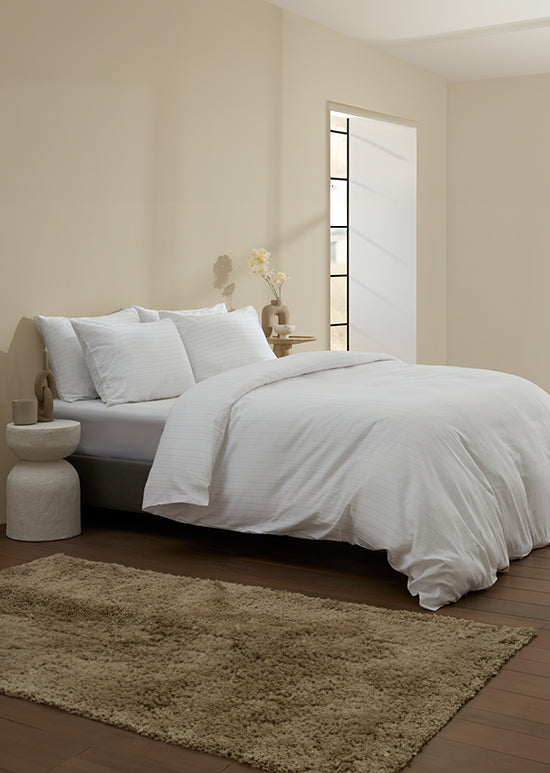 סט מצעי סאטן, אינפיניטי - לבן