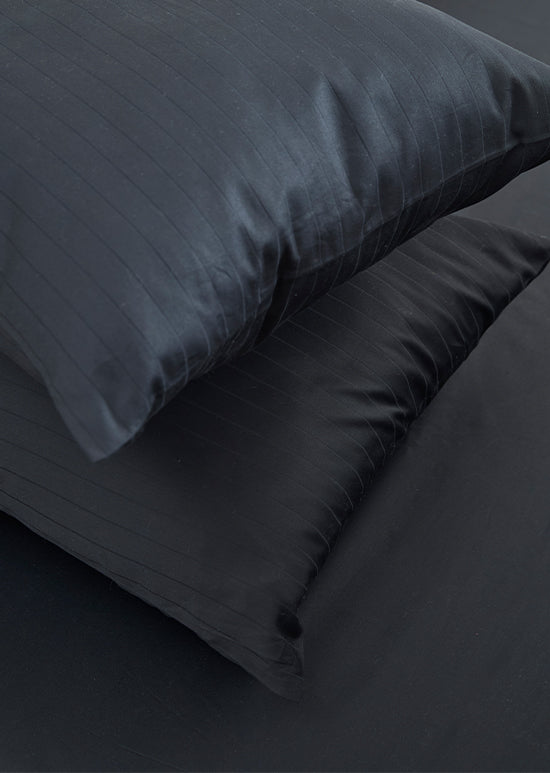 סט מצעי סאטן, אינפיניטי - אפור כהה