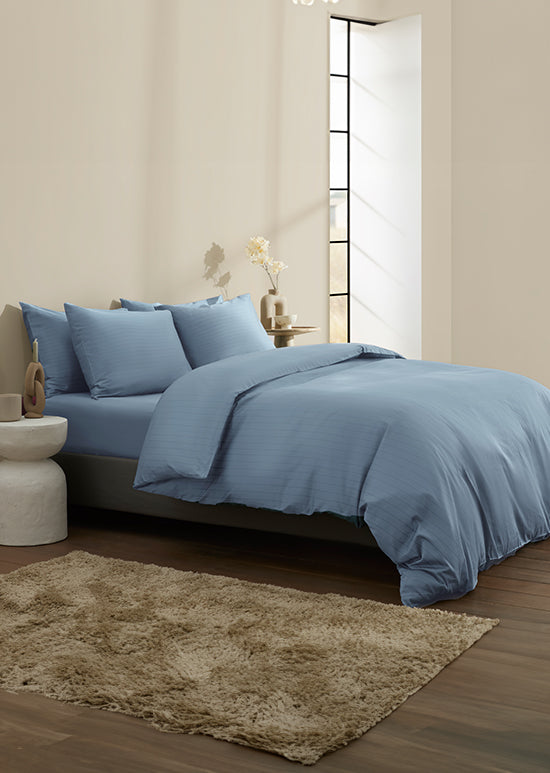 סט מצעי סאטן, אינפיניטי - כחול