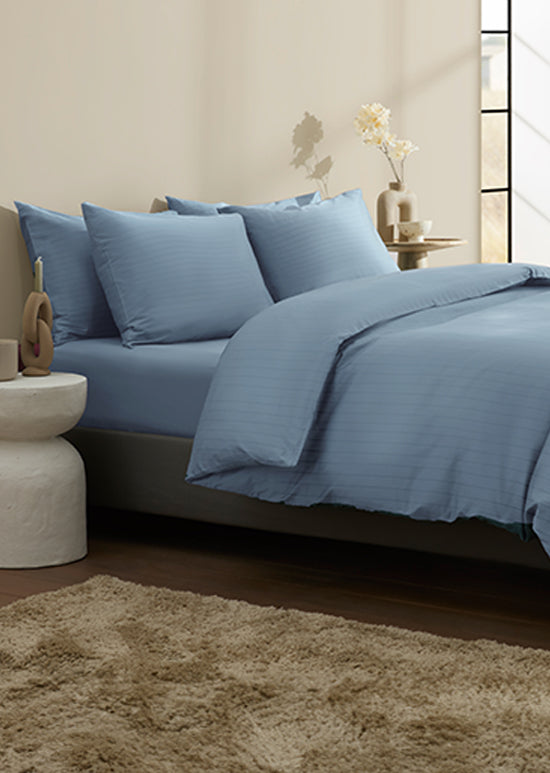 סט מצעי סאטן, אינפיניטי - כחול