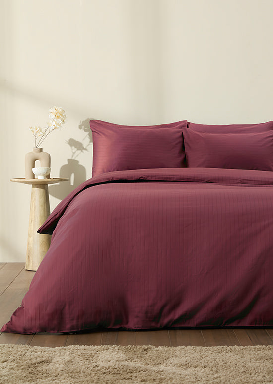 סט מצעי סאטן, אינפיניטי - בורדו