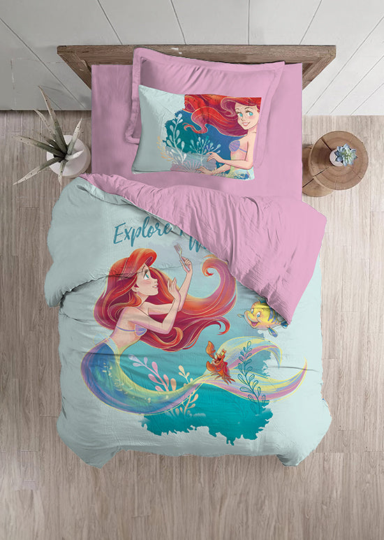 סט מצעי ילדים, בת הים בועות