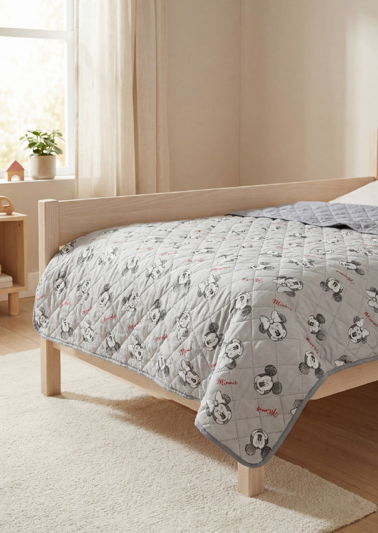 שמיכת קיץ ילדים - מיקי אפור