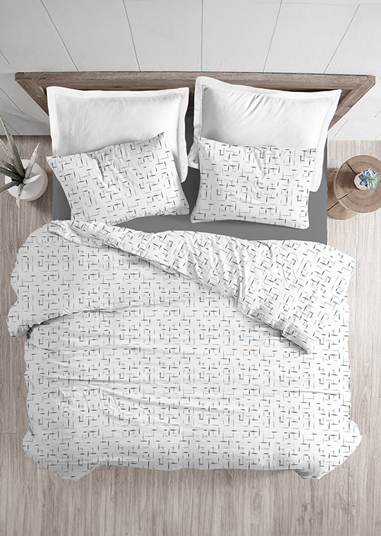 סט מצעי ג'רסי מודפס, שובל