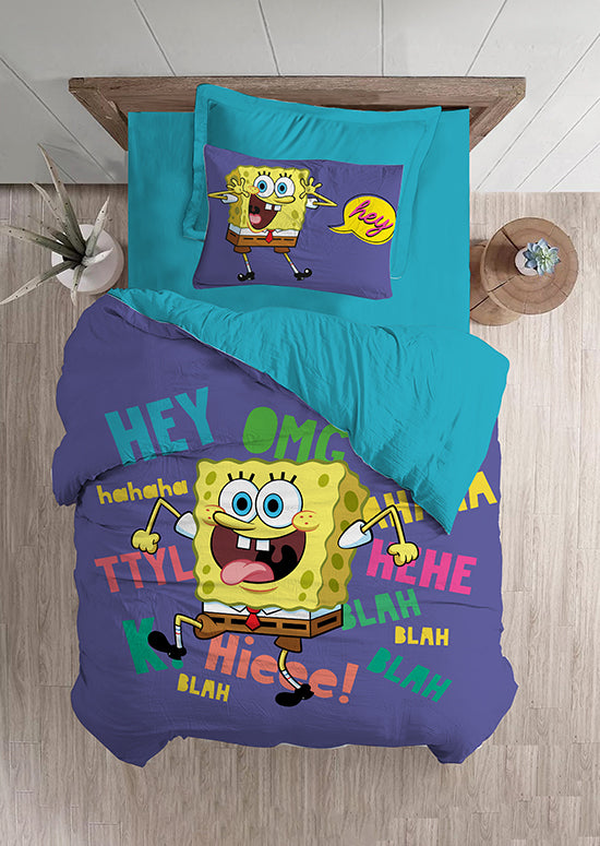 סט מצעי ילדים, בוב ספוג מחייך