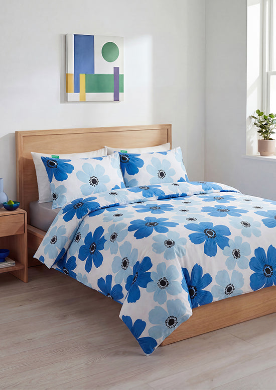 Benetton Botanic Collection סט כותנה בוטני - כחול