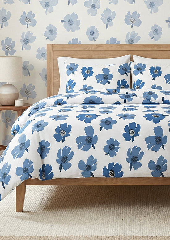 Benetton Botanic Collection סט כותנה בוטני - כחול