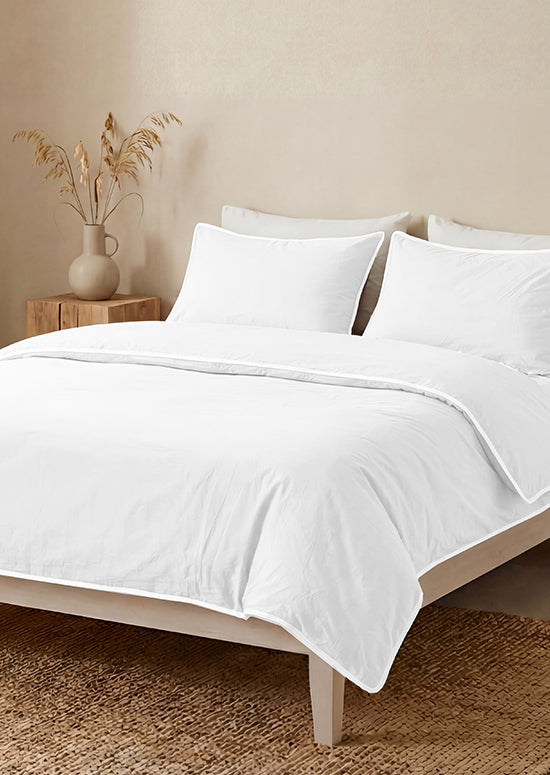 סט מצעי פרקל כותנה GALLER, עמנואל - לבן