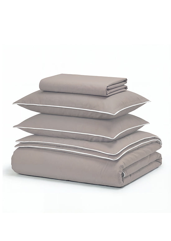 סט מצעי פרקל כותנה GALLER, עמנואל - מוקה