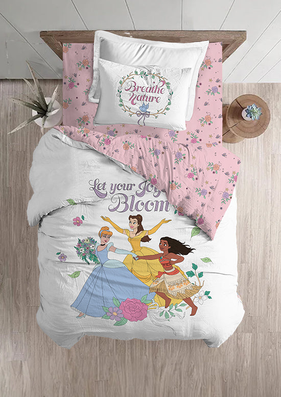 סט מצעי ילדים, נסיכות ופרחים