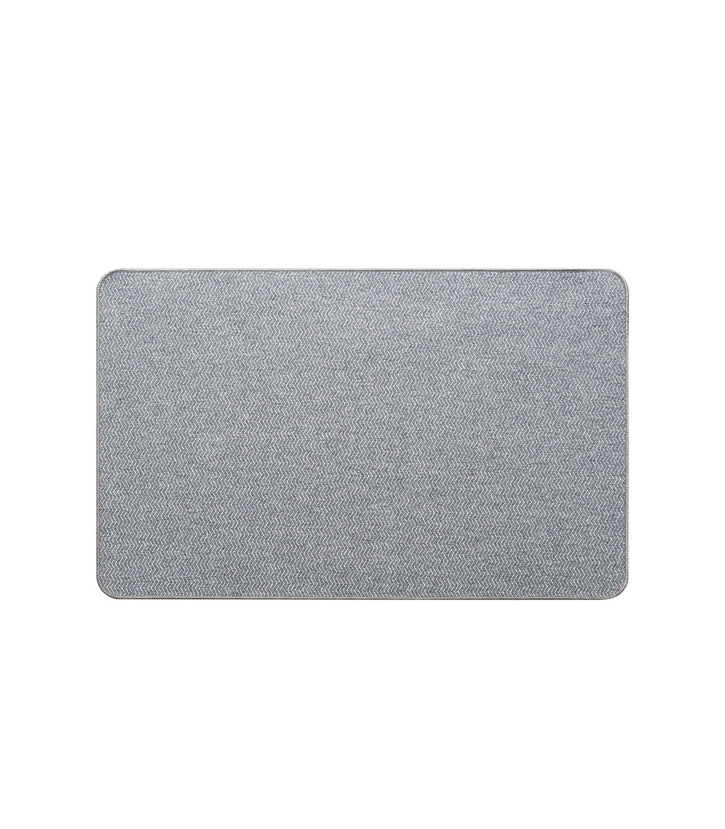 שטיחון מטבח, דגם שברון - אפור