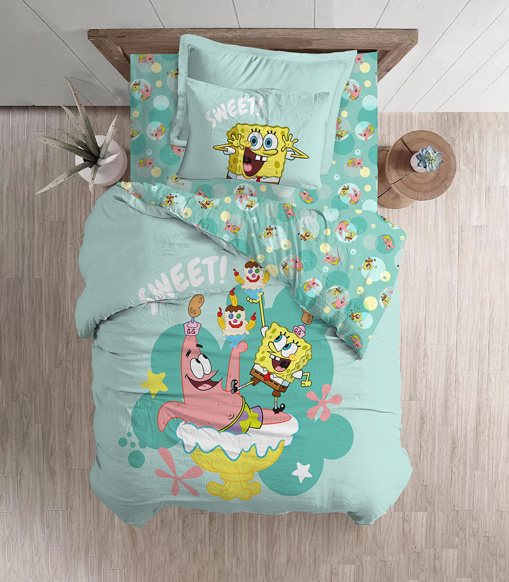 סט מצעי ילדים, בוב ספוג בועות