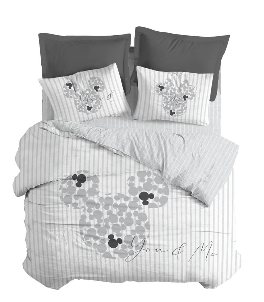 סט מצעי ג'רסי כותנה דיסני - ביחד לתמיד