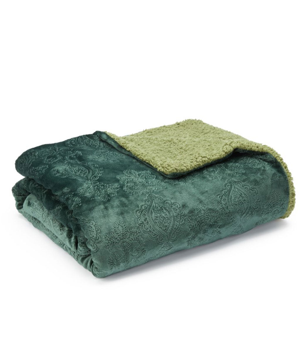 שמיכת חורף, דגם ויולט - ירוק