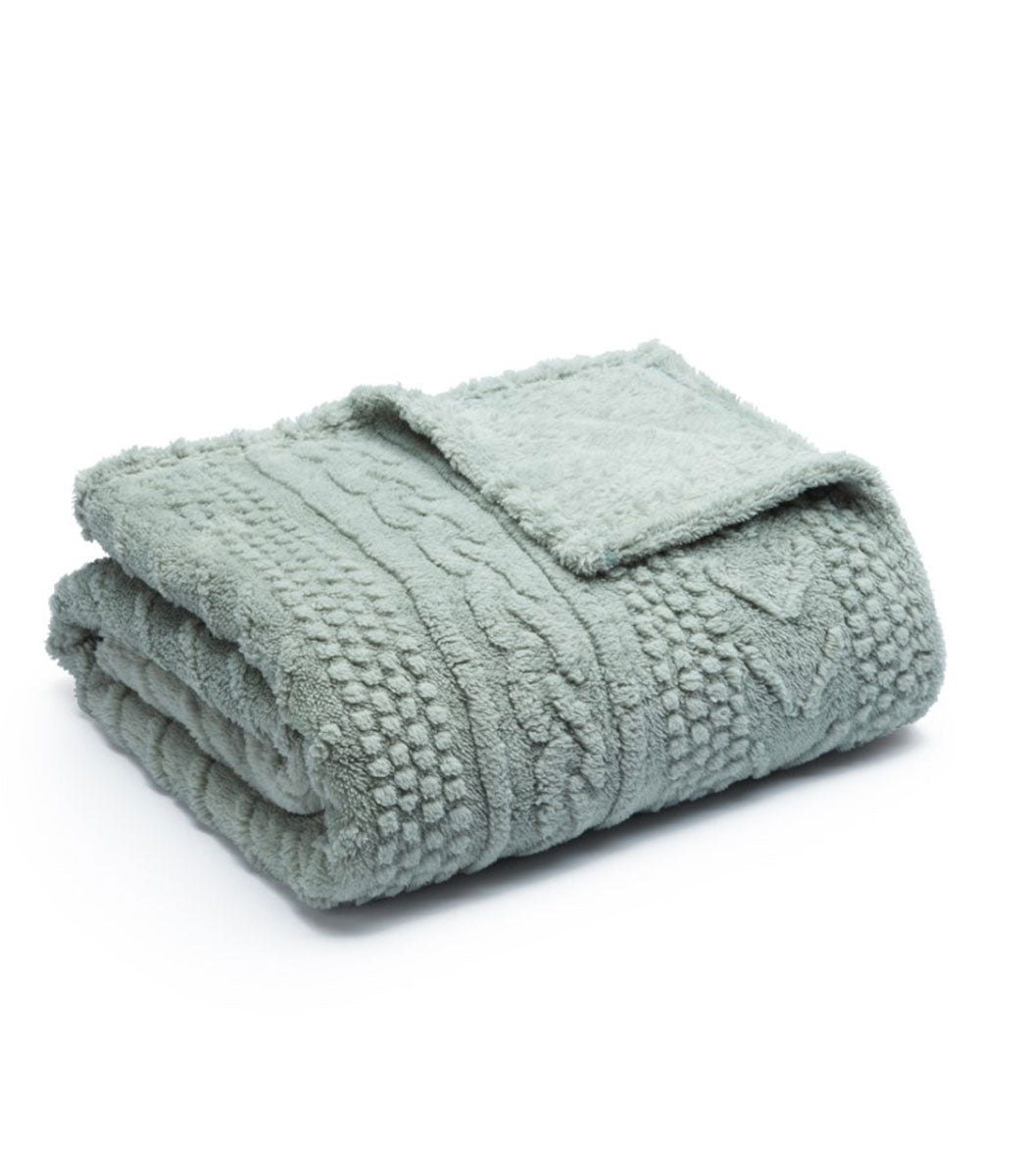 שמיכת חורף, דגם קרולינה - ירוק