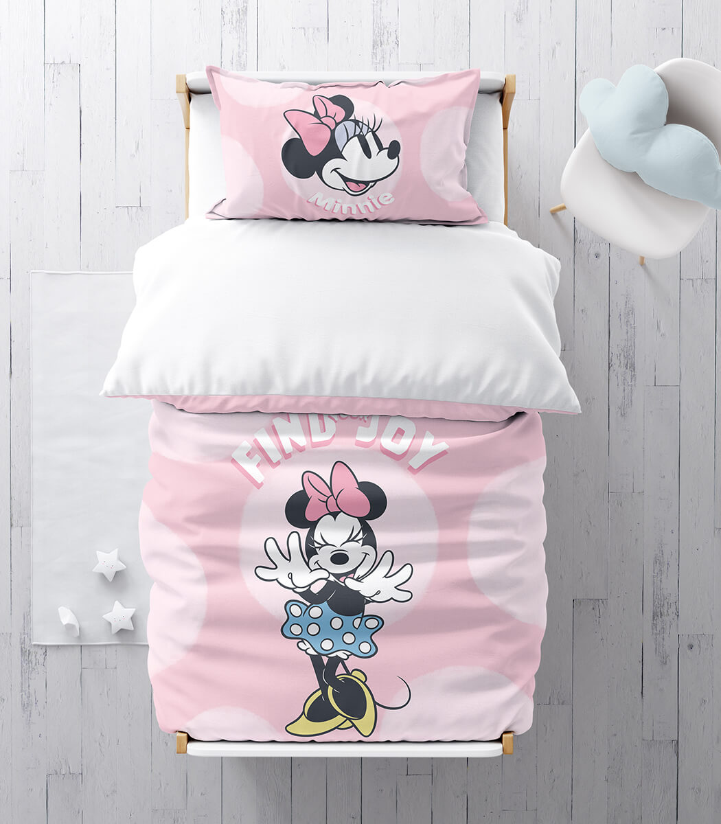 סט מצעי כותנה למיטת מעבר, מיני ג'וי