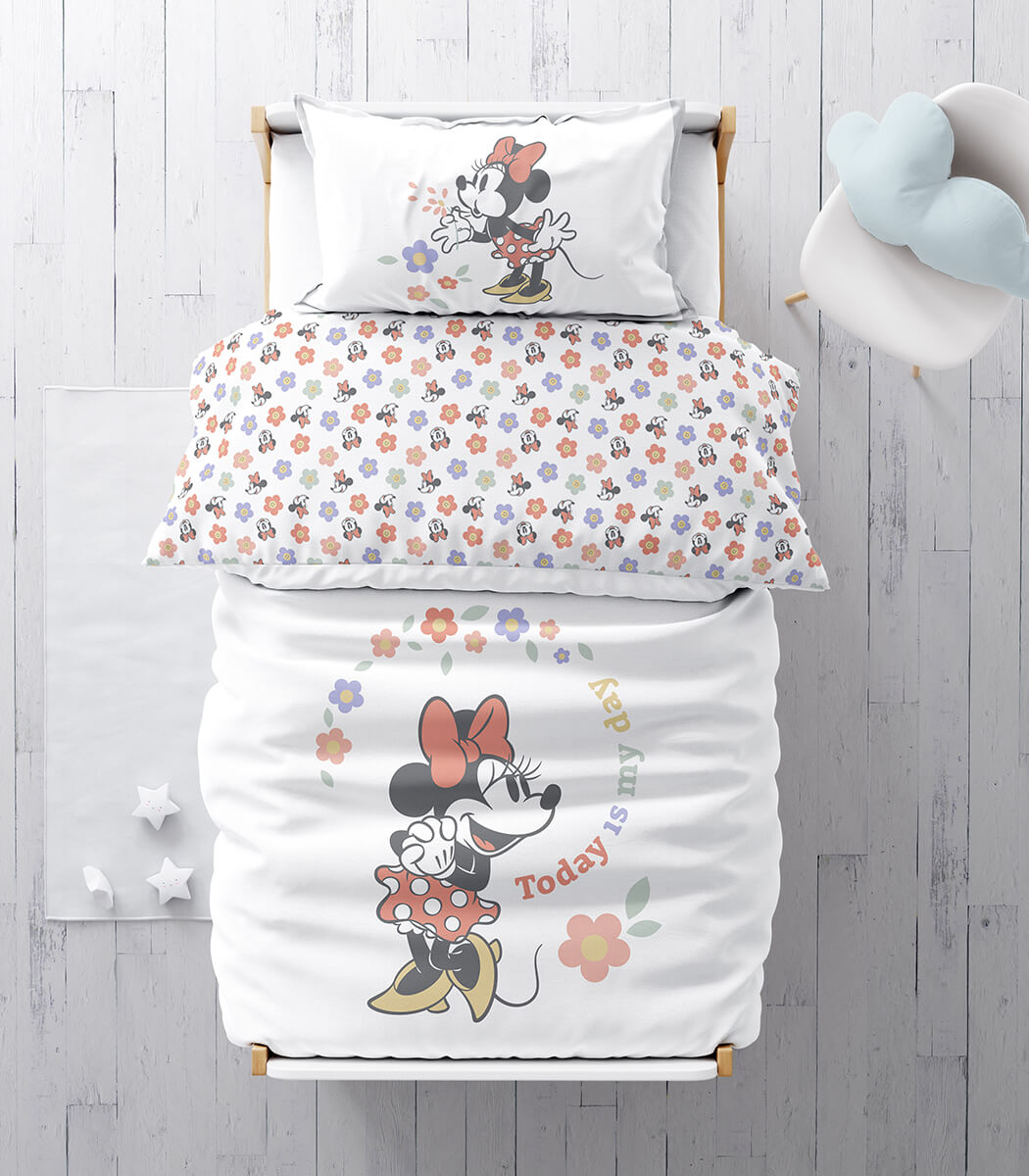 סט מצעי כותנה למיטת מעבר, מיני ספרינג