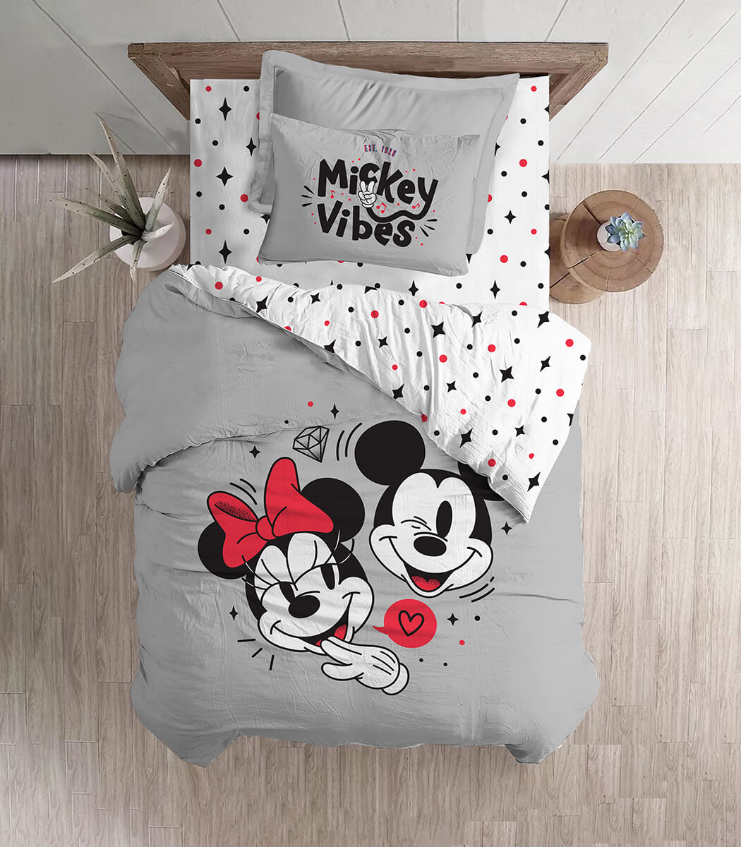 סט מצעי ילדים, מיקי ומיני דאימונד